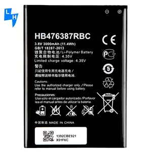 Mobile Smart Phone Battery HB476387RBC 3.8V 3000mAh For Huawei Ascend G750 Honor 3X Honor 3X Pro Replacing the phone battery