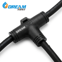 Connecteur de câble en T étanche IP67 DREAM, 250V 10A, répartiteur d'alimentation 3 voies pour éclairage LED extérieur