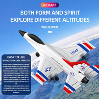 Modèle d'avion de chasse F16 RC, avion télécommandé 2,4 GHz à 3 canaux avec son de moteur à réaction pour un vol facile et une aventure pour les enfants