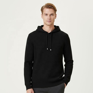Pull à capuche de haute qualité personnalisé directement d'usine Sweat en tricot uni Pull pour hommes Classique Simple - Product Image 2