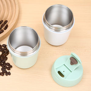 Citioh. Modern tasarım 320ml Mini 304 Logo vakum Tumbler çift kapak açık kahve sıcak özel su şişeleri mükemmel hediye bayanlar - Product Image 5