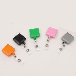 New Product High Quality Custom Advertising logo Luxury Round Plastic Badge Reel for Teachers - Product Image 4