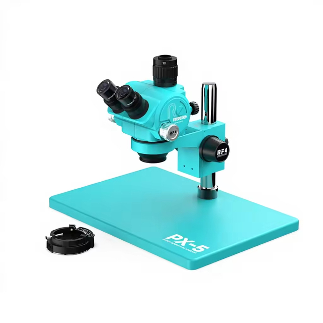 RF4 PX-5 Trinocular Biological Microscope with Large Metal Base Plate 4K Camera Resolution LCD Display