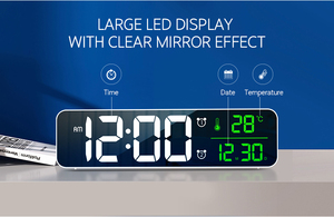 Wholesale factory price <strong>desktop</strong> digital led alarm <strong>clock</strong> wall <strong>clock</strong> with <strong>temperature</strong> - Product Image 5