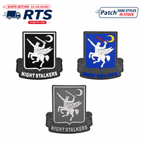 Patch PVC 3D Tactique Night Walker Prêt à Expédier, Badge en Caoutchouc Personnalisable pour Sacs de Sport et Casquettes