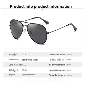 Gafas de Sol Clásicas de Alta Calidad para Hombre y Mujer, Gafas de Sol para Conducir con Protección UV400, Lentes Polarizadas - Product Image 3