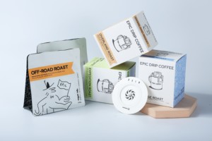 Boîte cadeau pour sachets de café, emballage en carton personnalisé avec logo, pelliculage mat, marquage à chaud, compostable FSC, OEM, faible MOQ - Product Image 4