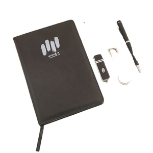 <b>A5</b> Notebook Gift Set: Custom Business <b>Notepad</b> with USB Drive & Keychain - Premium Corporate Gifts - Product Image 2