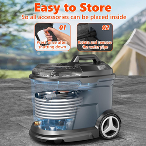 Nettoyeur de voiture portable haute pression sans fil, pistolet de lavage électrique à batterie - Product Image 3