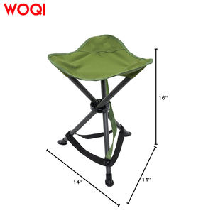 كرسي تخييم محمول خفيف الوزن قابل للطي بثلاثة أرجل من WOQI مع شعار مخصص للاستخدام الخارجي - Product Image 2