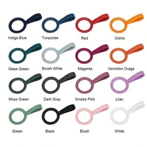 Silicone Water Cup Handle, Elastic Hand-Held <b>Rope</b> for Small Mouth Insulated Bottles, Outdoor Portable, Multi-Color Customizable - Product Image 2