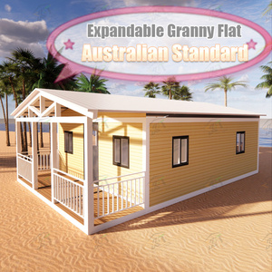 Luxe Australien Standard Extensible Granny Flat 20 pieds 40 pieds Maison Conteneur Pliable Préfabriqué Mobile Petite Maison 2 3 4 Chambres - Product Image 1