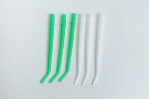 Puntas de aspirador quirúrgico desechables dentales azul verde blanco puntas de succión - Product Image 3