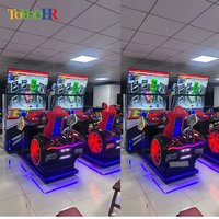 Simulateurs de course de voitures dynamiques à écran 55 pouces, à monnayeur, pour salles d'arcade, vente en gros
