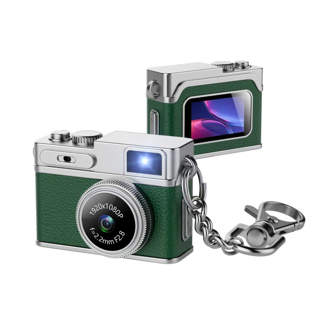 Digital Camera 1080P Retro CCD Mini Cam with Screen Indoor Outdoor Sports Portable Vintage Very Small Camcorder Video Recorder