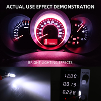 Lampe de lecture haute luminosité voiture transparente T5 COB LED ampoules Auto voitures lumière intérieure