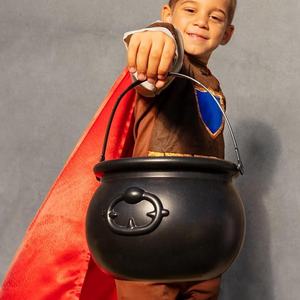 Caldero <span class=keywords><strong>de</strong></span> Bruja Negro Grande <span class=keywords><strong>de</strong></span> Plástico <span class=keywords><strong>de</strong></span> 7.5 Pulgadas, Decoración Ecológica para Interiores <span class=keywords><strong>de</strong></span> <span class=keywords><strong>Halloween</strong></span>, Accesorio <span class=keywords><strong>de</strong></span> Disfraz, Centro <span class=keywords><strong>de</strong></span> Mesa - Product Image 3