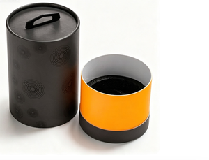 bluetooth speaker, cylinder <b>box</b>, portable audio, gift packaging, wireless speaker, round tube package - Product Image 1