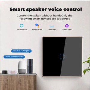 Vấn đề thông minh Apple Home Google <span class=keywords><strong>Wifi</strong></span> tường cảm ứng thiết bị chuyển mạch 1/2/3/4 gang Glass Bảng điều chỉnh nhôm kim loại khung interrupteur thông minh - Product Image 3