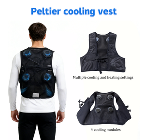 Stile giapponese intelligente Peltier gilet di raffreddamento intelligente per l'estate all'aperto lavoratori doppio petto aria di raffreddamento Logo servizio OEM - Product Image 2