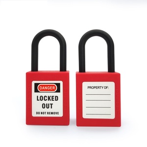 אדום 38 מ "מ פלדה" מ לוטו לדלוק בטיחות מסגר tagout אבטחה מושה יצרנית oem - Product Image 4