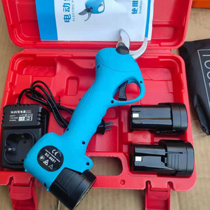 กรรไกรตัดแต่งกิ่งไฟฟ้าแบบสบายมือ 2.5 นิ้ว แบตเตอรี่ลิเธียมแบบชาร์จได้ เครื่องมือทำสวน ใบมีดสแตนเลส 40 มม. สำหรับต้นไม้ผลไม้ - Product Image 4