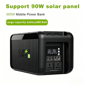 Power Bank Portatile Leggero da 500W per Esterni, Ricarica con Pannello Solare, Inverter a Onda Sinusoidale Pura, Batteria LiFePO4 da 460.8Wh, SUPSRSAFE - Product Image 3