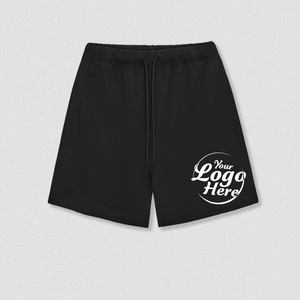 High Quality Customized Printing Embroidery 400G <b>Super</b> Thick Cotton Men's <b>Shorts</b> Drawstring Straight Fit Custom Men's <b>Shorts</b> - Product Image 5