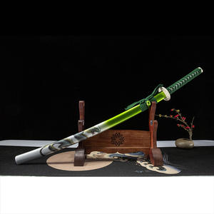 ดาบลองฉวนยาว 102 ซม. และเครื่องประดับอาวุธ ดาบทรงมังกรเขียวตีขึ้นรูปด้วยมือชิ้นเดียว อุปกรณ์ประกอบฉากภาพยนตร์แอนิเมชั่น ดาบซามูไร - Product Image 2