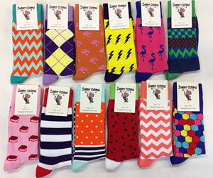 TA2011 Custom Happy <strong>Navy</strong> Blue Colorful Stripes Designer Combed Cotton <strong>Men</strong> Knitted <strong>Socks</strong> - Product Image 6