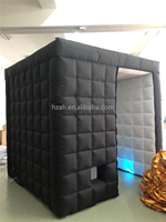 Tente de cabine photo gonflable bon marché Cabines photo gonflables noires pour affichage