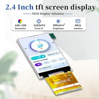 Layar LCD TFT 2.4 inci Polcd kustom 240x320 warna RGB 8080 tampilan TFT antarmuka MCU