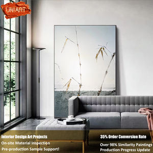 UNIART <span class=keywords><strong>surrealismo</strong></span> pittura a olio di bambù <span class=keywords><strong>arte</strong></span> su tela pura fatta a mano natura morta <span class=keywords><strong>arte</strong></span> pittura personalizzata moderna soggiorno arredamento regalo - Product Image 6