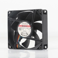 Sunon 5V 24V 48V DC12V 1.01W AC EC 8025 80X80X25MM 8CM Suspensi Magnetik Chassis Senyap 4-kabel MF80251V3-1Q03C-S9A Kipas Pendingin