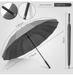 Paraguas Extra Grande Doble Resistente al Viento de Fibra de Carbono Ultraligero con Mango Largo para Negocios, Doble Uso, para Lluvia y Sol - Product Image 4