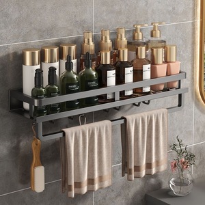 Bathroom Storage Rack 60X70cm Wall Mounted Corner Shelf Durable Rectangular Design - Product Image 2
