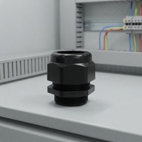 Presse-étoupe en nylon PA66 étanche IP68 PG7-PG63 avec contre-écrou et rondelle pour boîtes de jonction et panneaux de commande