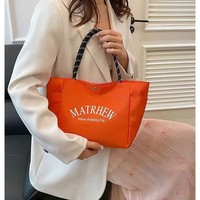 Nouveau Sac à langer élégant en nylon de style japonais, inspiré des influenceurs, ambiance dopamine, minimaliste, avec lettrage, grande capacité et fermeture magnétique, collection 2025