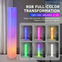 Lámpara de Ambiente Inteligente RGB para Piso, Control por Aplicación, Sincronización Musical, Barra de Luz LED Rítmica para Sala de Juegos, Decoración Navideña