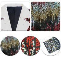Costumes à paillettes pour hommes Veste de smoking Party Show Punk Prom Stage Blazer Veste habillée de qualité supérieure