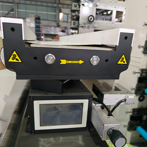 Machine d'impression flexographique pour étiquettes adhésives à bande étroite, fabrication OEM, RY480, 2 couleurs, T9005 - Product Image 6