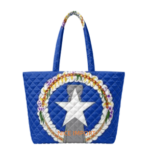 Borsa a Tracolla Trapuntata con Bandiera delle Isole Turks e Caicos, Borse da Lavoro per Signore, Borse Leggere con Apertura Superiore per Viaggi e Università - Product Image 2