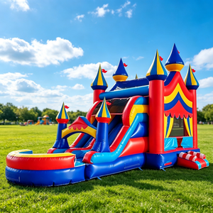 Toboggan <span class=keywords><strong>aquatique</strong></span> gonflable géant, manège d'amusement pour enfants et adultes, grand centre de jeux extérieur, château gonflable - Product Image 4