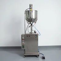 Machine de remplissage à circulation d'eau et agitation pour crèmes épaisses, gels, cires et pommades de 10 à 1000 ml