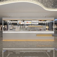 Meuble mini-kiosque moderne personnalisé Comptoir de café-bar pour cafés, boutiques, restaurants, hôtels et salons