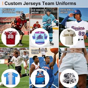 Seragam Baseball Jersey Kustom Anti-Bakteri Cepat Kering 100% Poliester dengan Cetakan Transfer Panas yang Bernapas dan Mudah Dikancing - Product Image 6