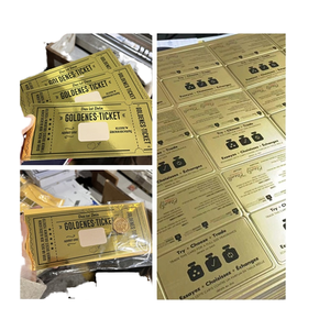 <span class=keywords><strong>Carta</strong></span> Fotografica Metallica in <span class=keywords><strong>Alluminio</strong></span> Argento e Oro per Stampanti a Getto d'Inchiostro, <span class=keywords><strong>Carta</strong></span> Artigianale con Rivestimento in PE, Colore Dorato, Compatibile con Stampa Offset - Product Image 2