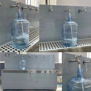 Station de remplissage automatique d'eau Aqua Palace 5 gallons en acier inoxydable, écologique, avec rinçage et nettoyage, 6 robinets pour usage commercial - Product Image 4