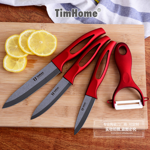 Timhome 5pcs Đầu Bếp 5 "tiện ích/slicing, 4" trái cây/gọt dao 3 "gọt dao và peeler - Product Image 3
