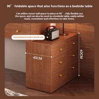 Nouvelle coiffeuse haut de gamme 2025 pour chambre à coucher, style moderne et épuré, avec miroir réglable et panneau LED intégré